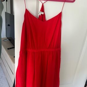 Madewell red racerback dress, size 4